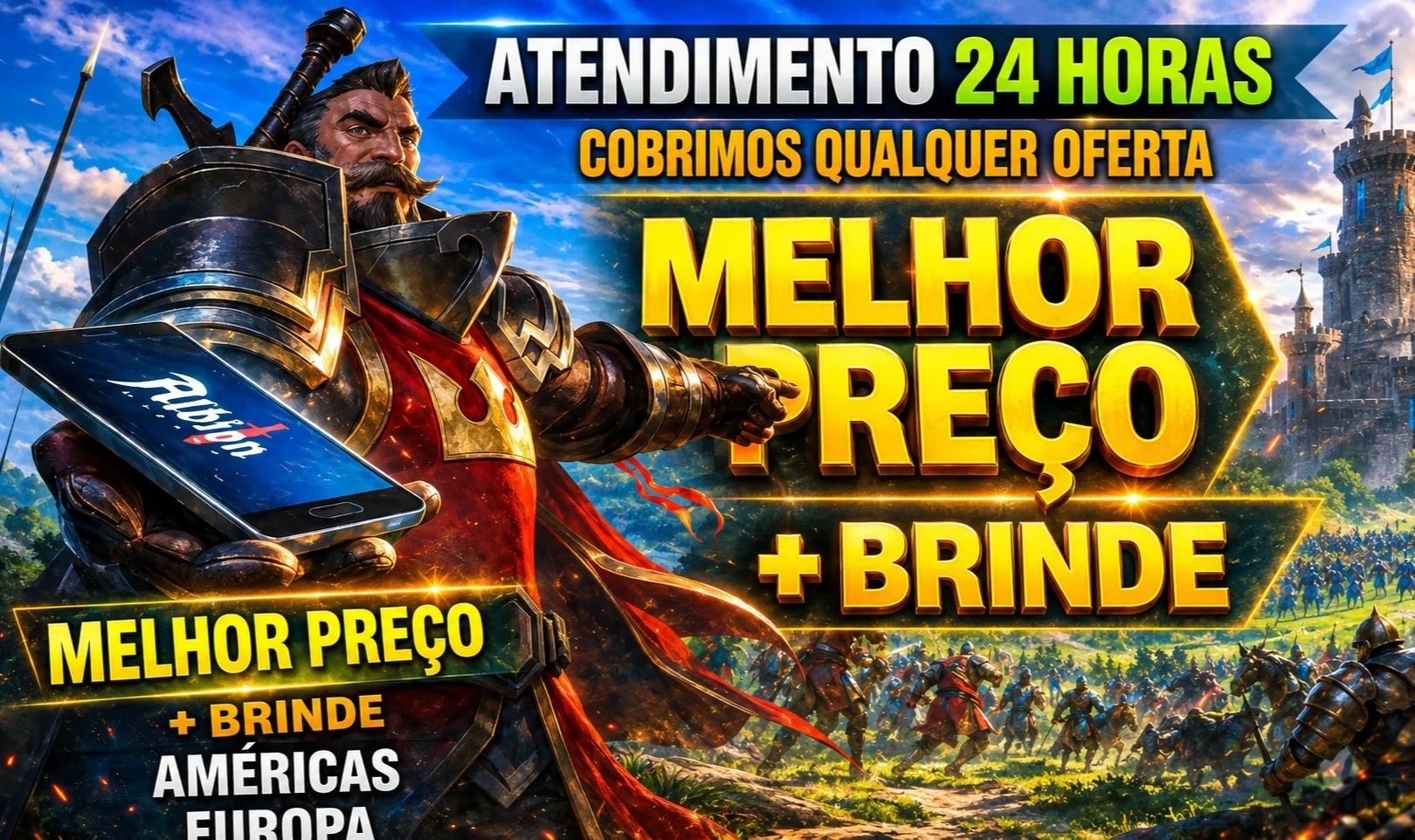 Prata Albion NA + Brinde a cada 10M